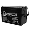 Mighty Max Battery 12 Volt 100 Ah Rechargeable Sealed Lead Acid Battery ML100-12
